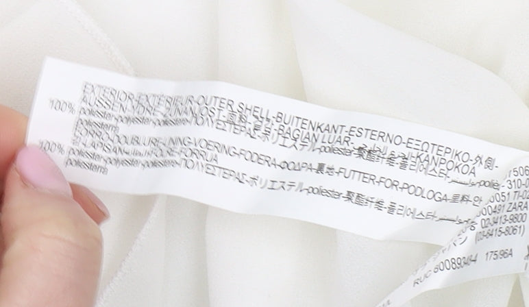 Zara Women's White Camisole Blouse Size 14
