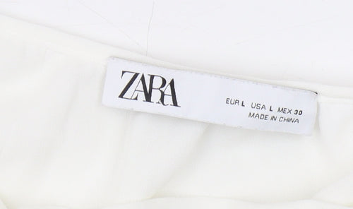 Zara Women's White Camisole Blouse Size 14