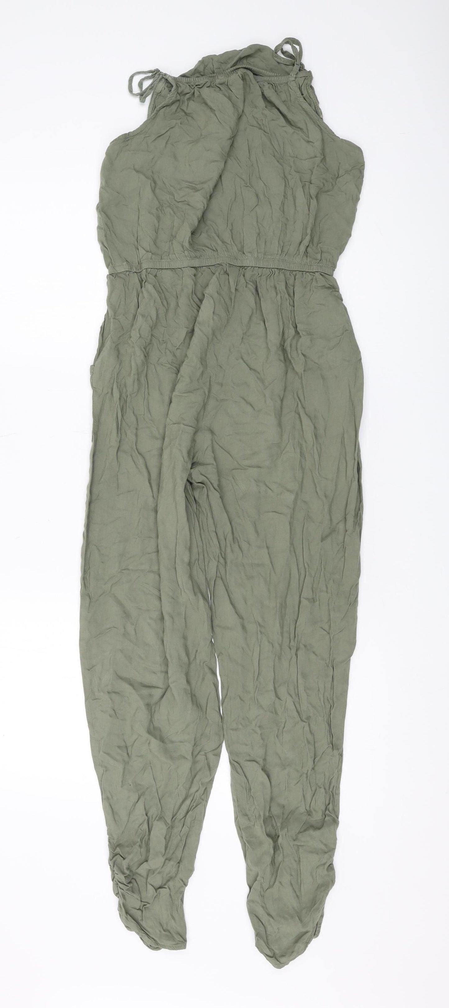 H&M Girls Green Jumpsuit 14 Years Sleeveless Summer Wear