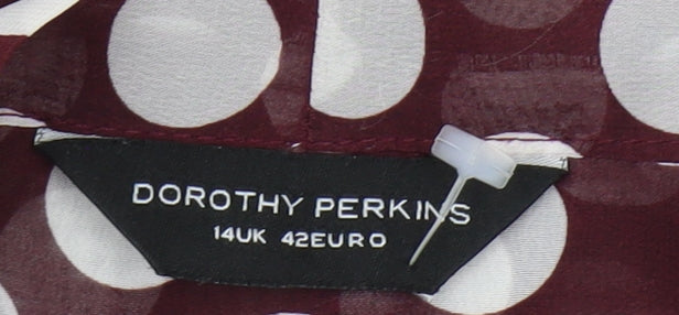 Dorothy Perkins Women's Multicoloured Blouse - Size 14