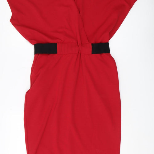 Next Women's Red Size 12 Sheath Dress