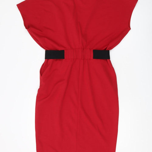 Next Women's Red Size 12 Sheath Dress
