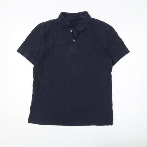 Henri Lloyd Men's Blue Polo, Size L, Cotton