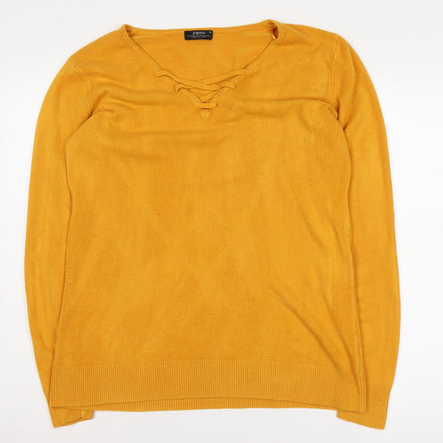 Papaya Women's Orange Pullover Jumper Size M