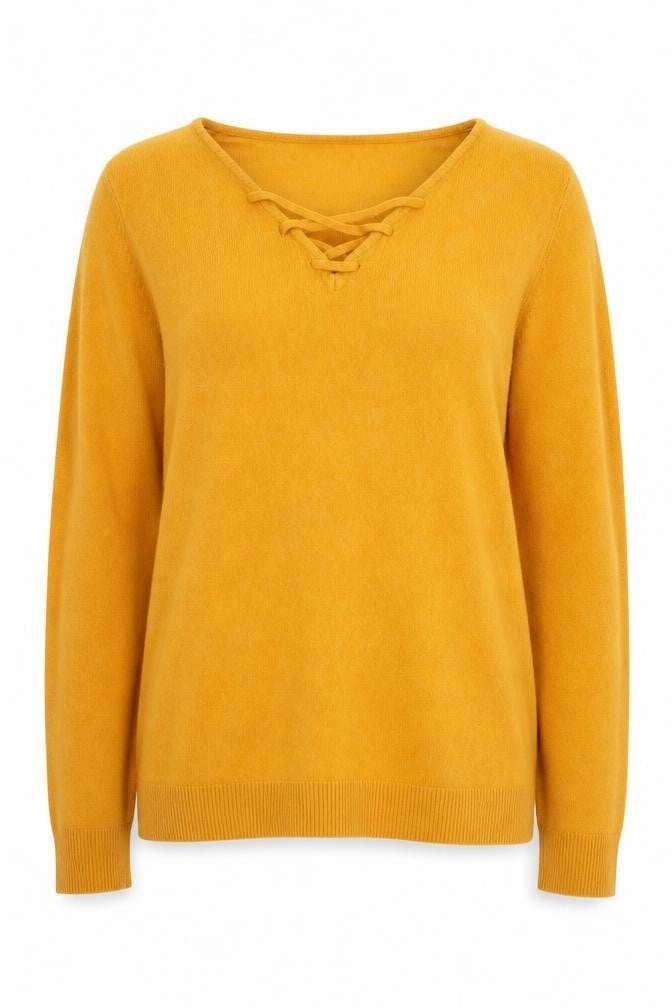 Front view of Papaya Women's Orange jumper, size M