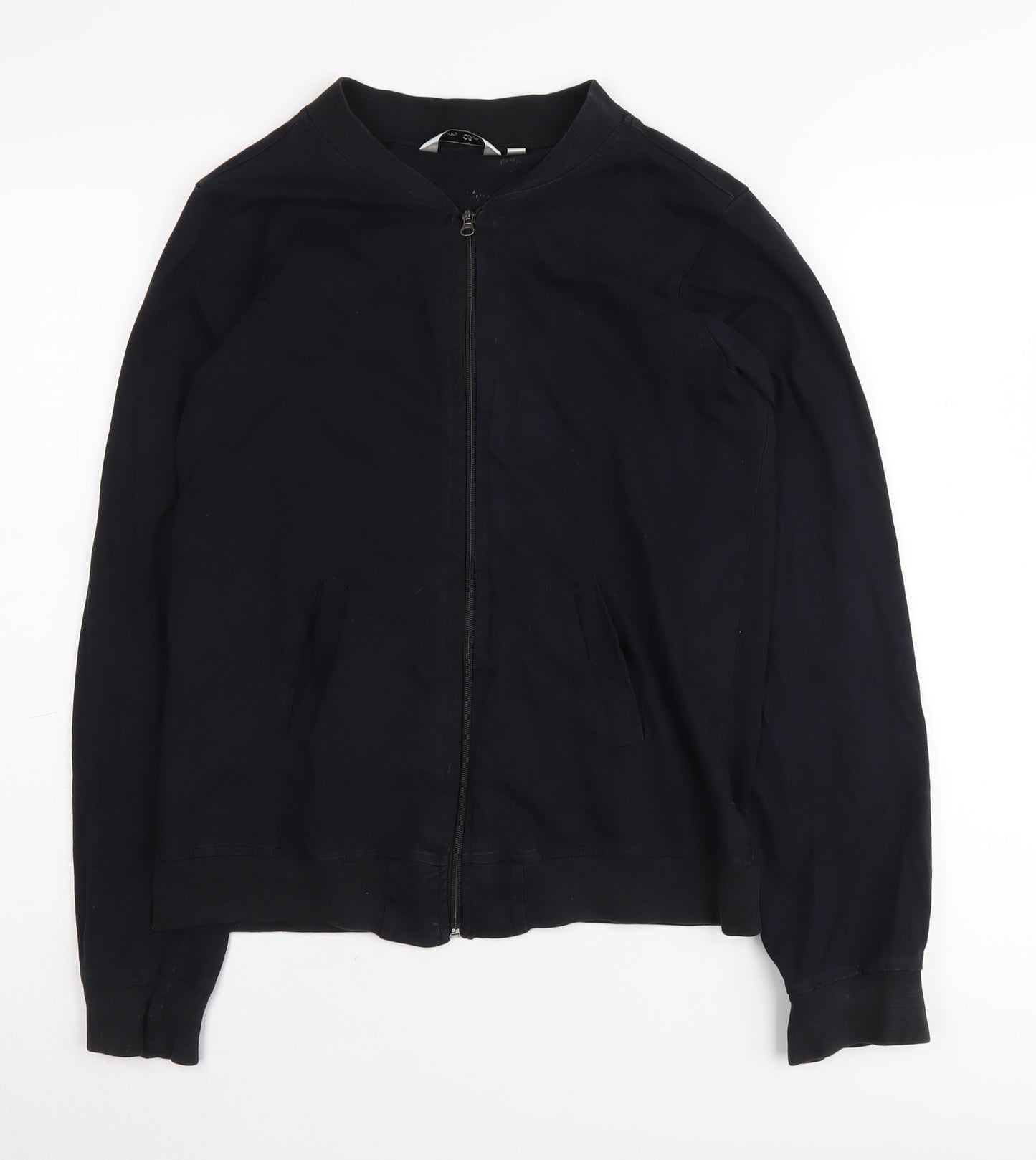 Miss Chase Women's Black Bomber Jacket S Casual Knit