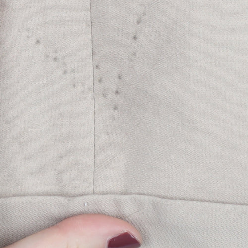 Zara Women's Beige Suit Jacket, Size 8, Double-Breasted