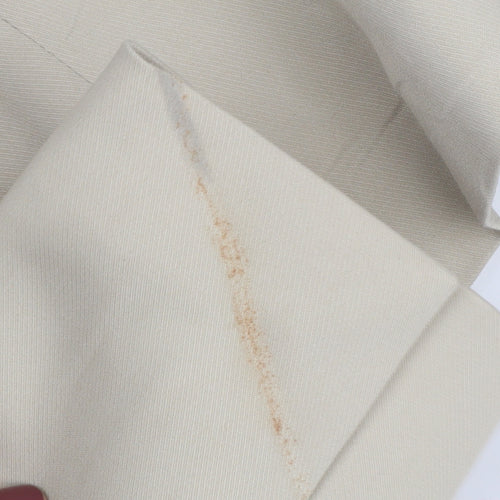 Bershka Women's Beige Cropped Blazer S - Casual Workwear