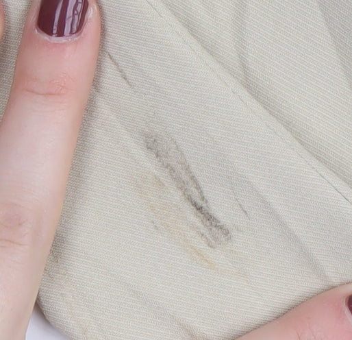 Bershka Women's Beige Cropped Blazer S - Casual Workwear