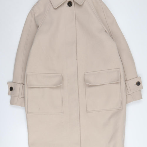 Marks and Spencer Beige Women's Overcoat - Size S