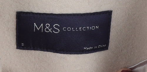 Marks and Spencer Beige Women's Overcoat - Size S