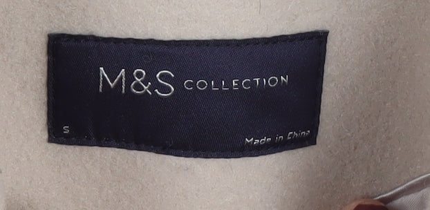 Marks and Spencer Beige Women's Overcoat - Size S