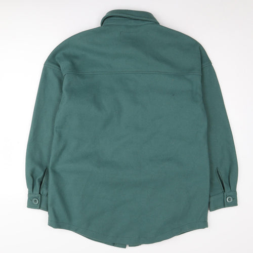 Brave Soul Women's Green Mid-Length Jacket