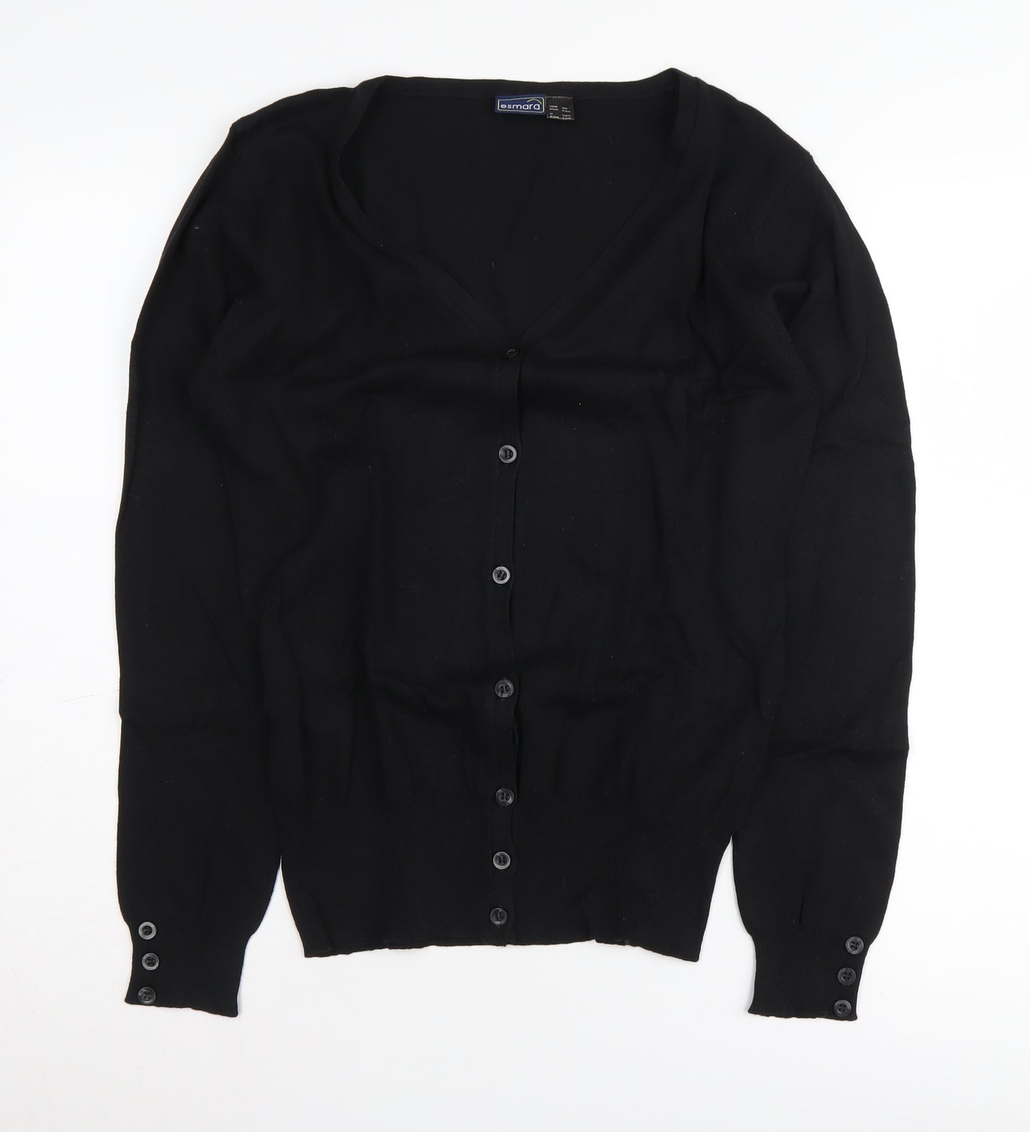 Esmara Women's Black Cardigan Size 16 V-Neck