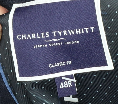 Charles Tyrwhitt Men's Blue Classic Fit Blazer 48R