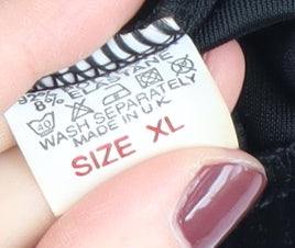 Citrus Women Black XL Velvet Pencil Skirt