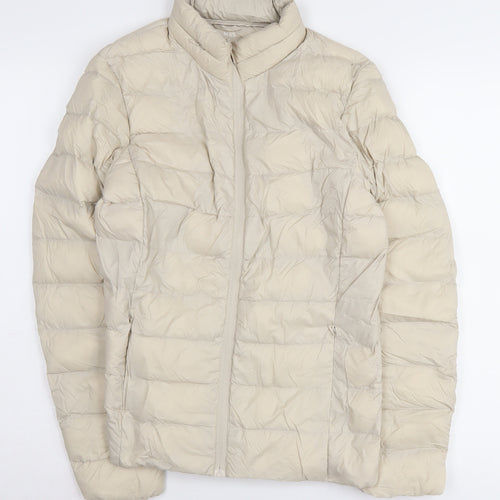 Marks and Spencer Beige Puffer Jacket, Size 8, Women's
