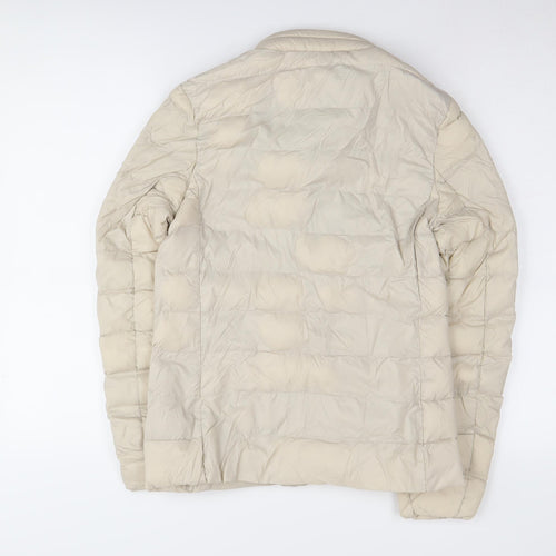 Marks and Spencer Beige Puffer Jacket, Size 8, Women's