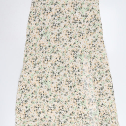 H&M Women's Floral Midi Skirt, Size 14, Viscose