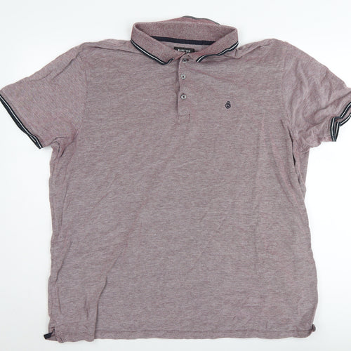 Burton Menswear Men's 2XL Purple Polo Shirt