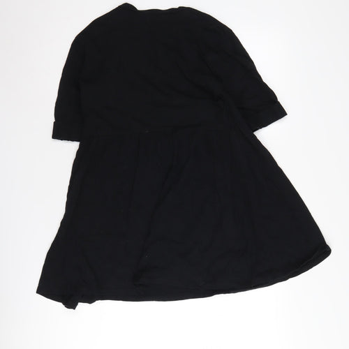 ASOS Women's Black Half Sleeve Dress Size 6