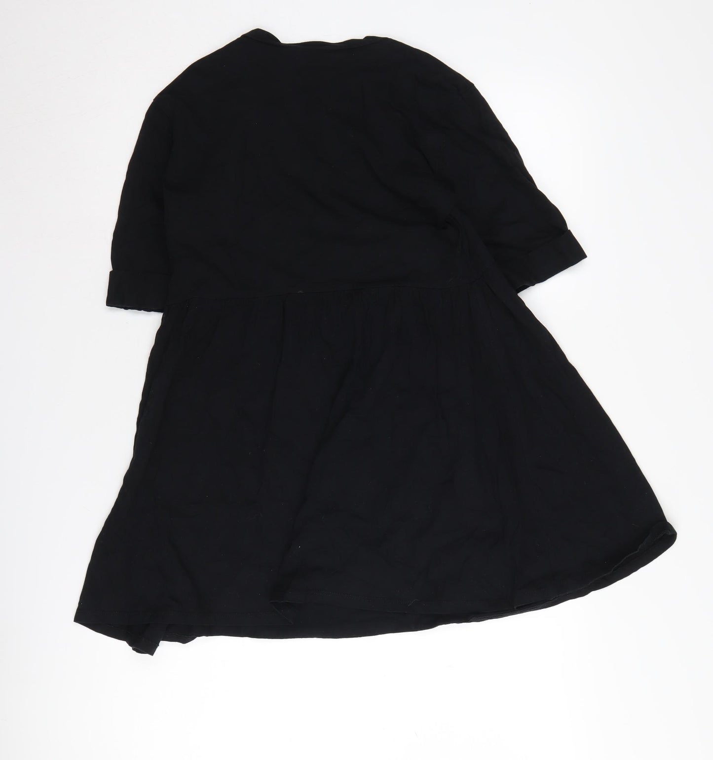 ASOS Women's Black Half Sleeve Dress Size 6