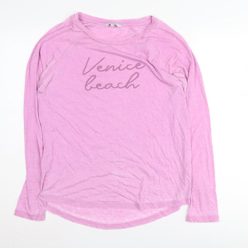 Next Women's Pink Basic Long Sleeve T-Shirt Size 10