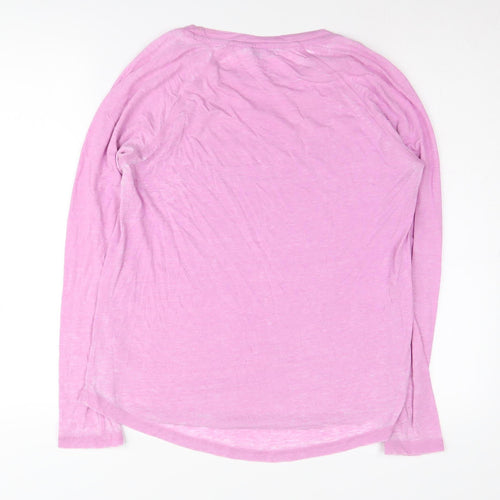 Next Women's Pink Basic Long Sleeve T-Shirt Size 10