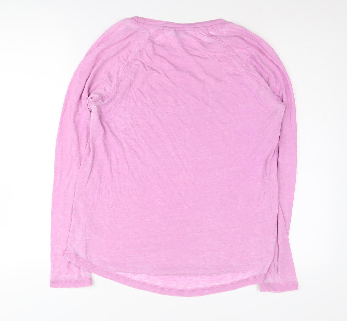 Next Women's Pink Basic Long Sleeve T-Shirt Size 10