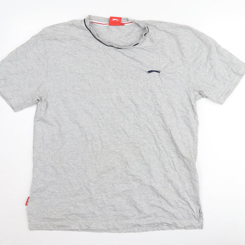 Slazenger Grey Men's Short Sleeve T-Shirt L