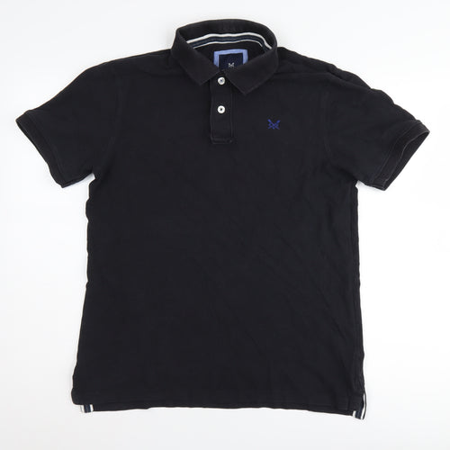 Crew Clothing Co Men's Black M Polo Short Sleeve