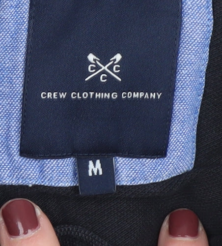 Crew Clothing Co Men's Black M Polo Short Sleeve