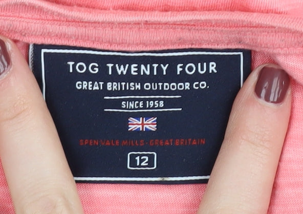 Tog Twenty Four Women's Pink Basic T-Shirt, Size 12