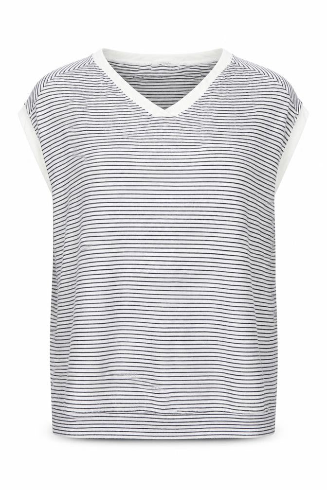 Front view of Next Women's Grey Striped jumper, size 16