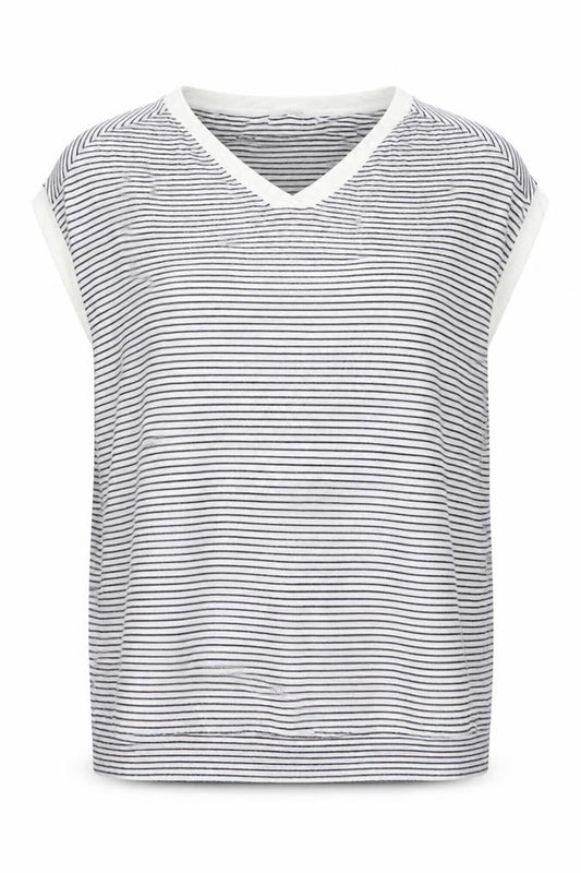 Front view of Next Women's Grey Striped jumper, size 16