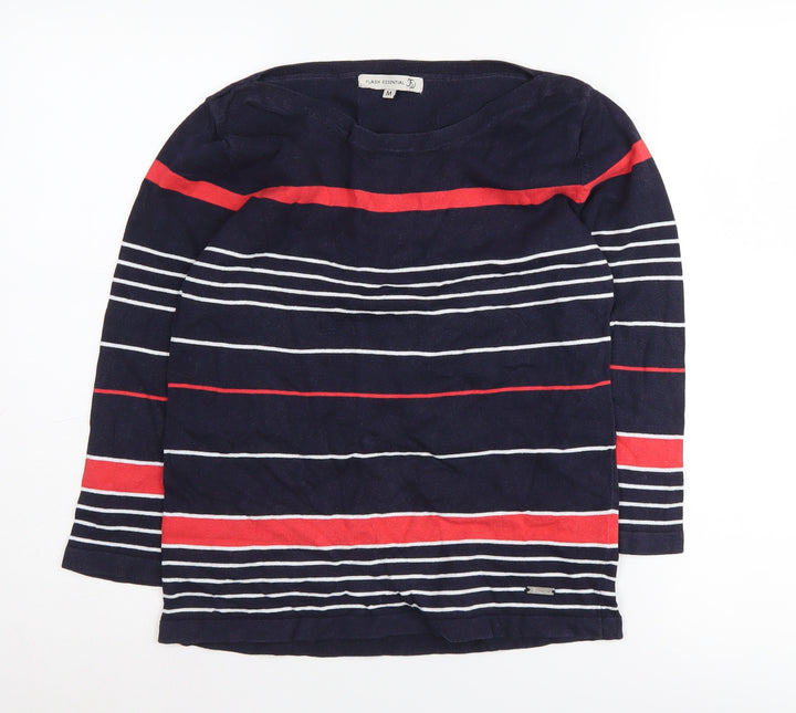 Flash Essential Women’s Blue Striped Pullover Jumper, M