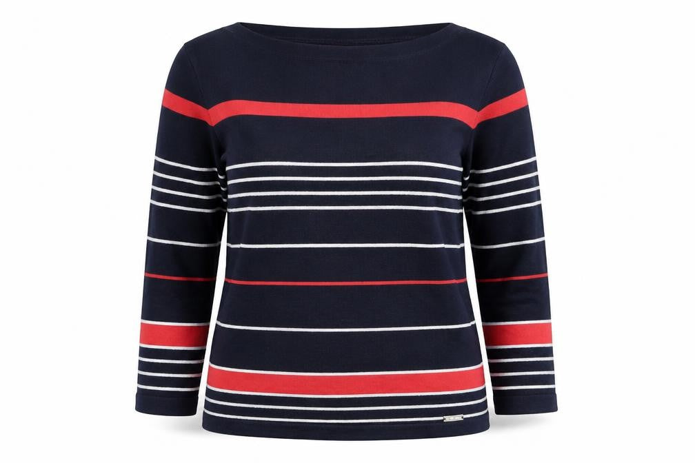 Front view of Flash Essential Women’s Blue Striped jumper, M