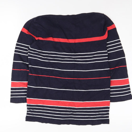 Flash Essential Women’s Blue Striped Pullover Jumper, M