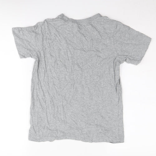 Nike Boys Grey T-Shirt L Regular Fit Logo