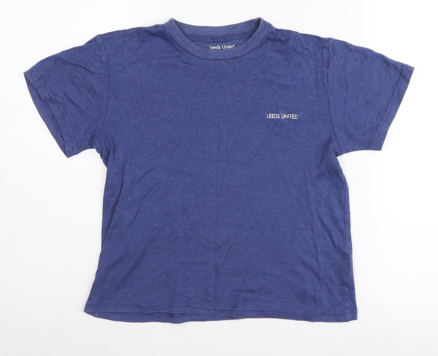 Leeds United Boys Blue T-Shirt, Size 9-10 Years - Casual Fashion