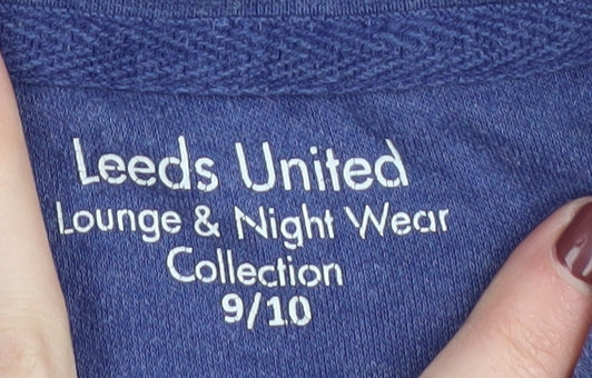 Leeds United Boys Blue T-Shirt, Size 9-10 Years - Casual Fashion