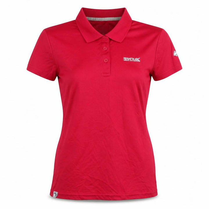 Regatta Women's Red Polo Shirt, Size 10, Short Sleeve