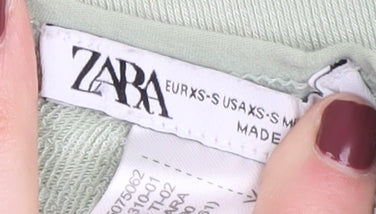 Zara Women's Green XS Slip Dress, Midi Length