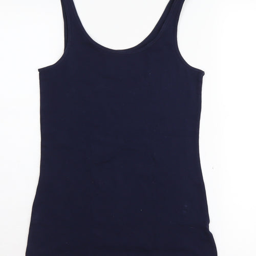 GAP Women's Blue Basic Tank Top M