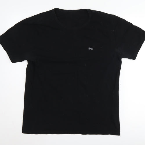 Lonsdale Unisex Black T-Shirt 2XL Basic Jersey Crew