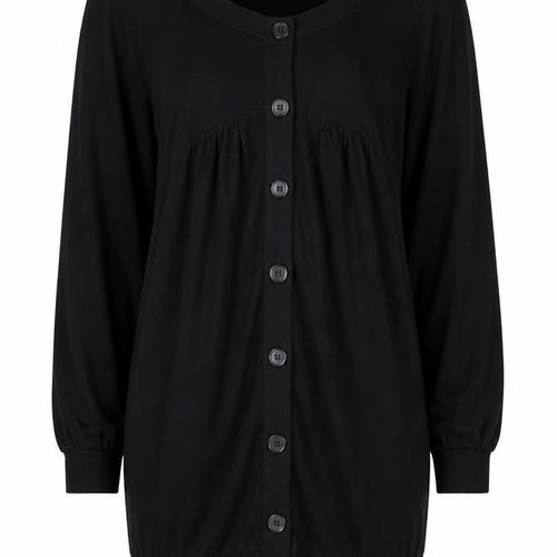 Miss Selfridge Women's Black Buttoned Cardigan Dress Size 10
