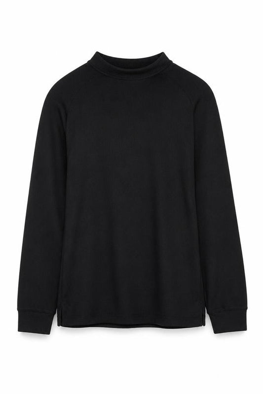 Front view of Trespass unisex kids black pullover sweatshirt 11-12 years