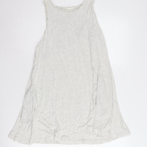 Basic Women's White Viscose Tank Top Size 12