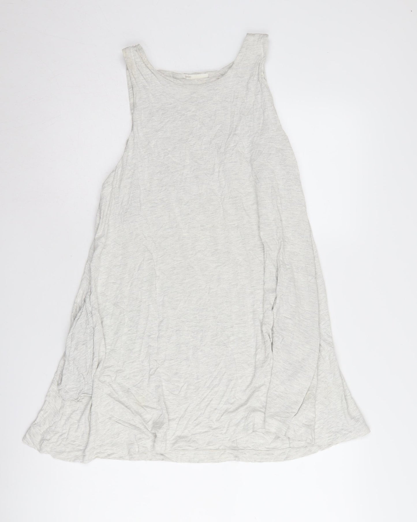 Basic Women's White Viscose Tank Top Size 12