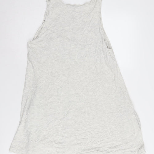 Basic Women's White Viscose Tank Top Size 12